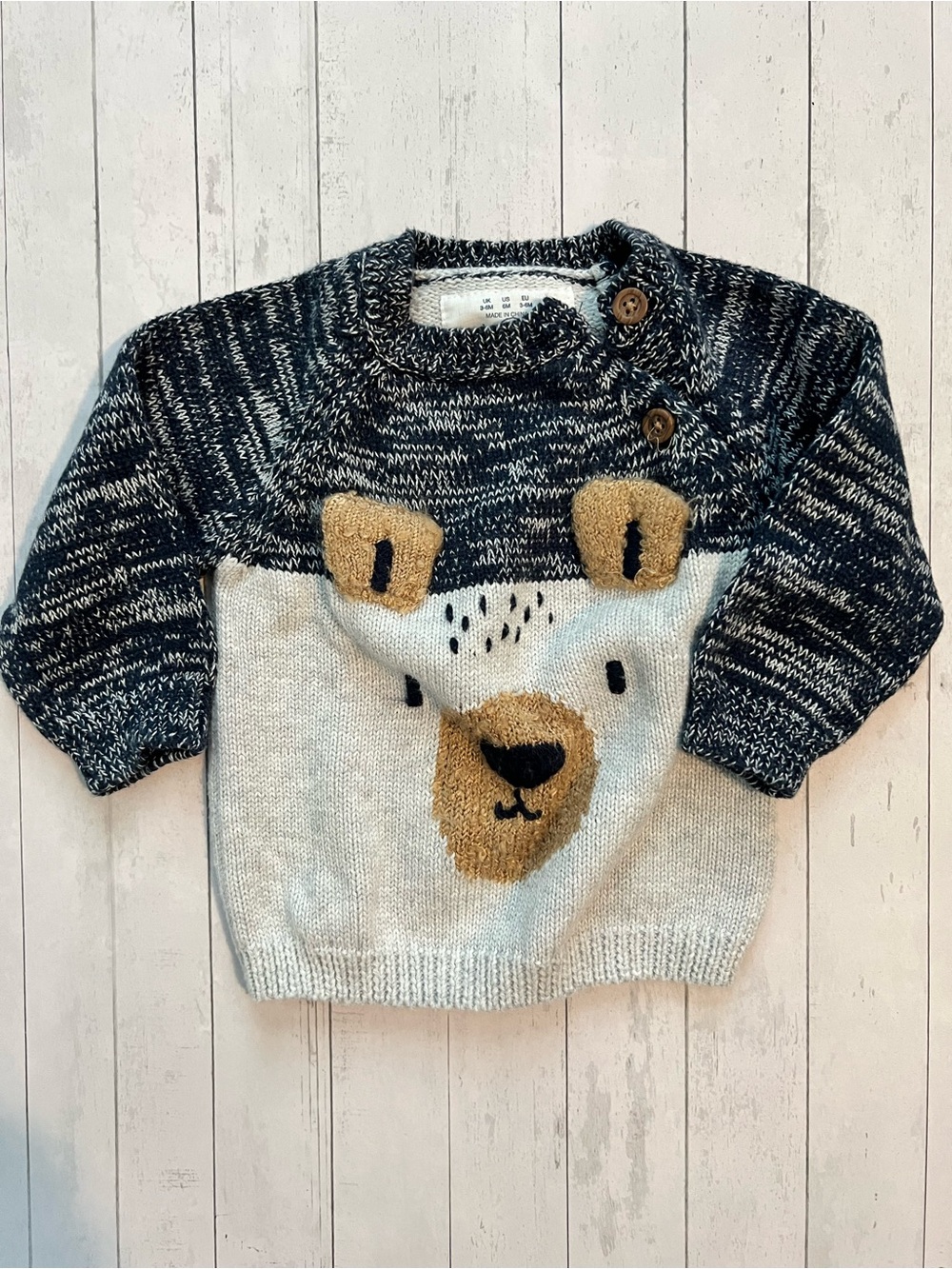 Baby Boy Bear Hugs Sweater
